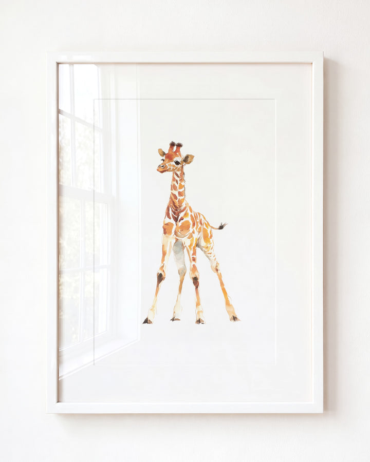 Keepsake Kingdom Watercolor Giraffe Art Print