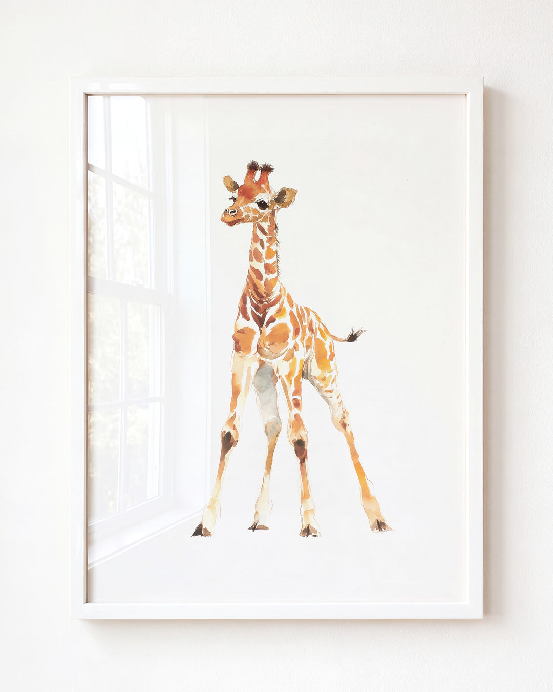 Keepsake Kingdom Watercolor Giraffe Art Print