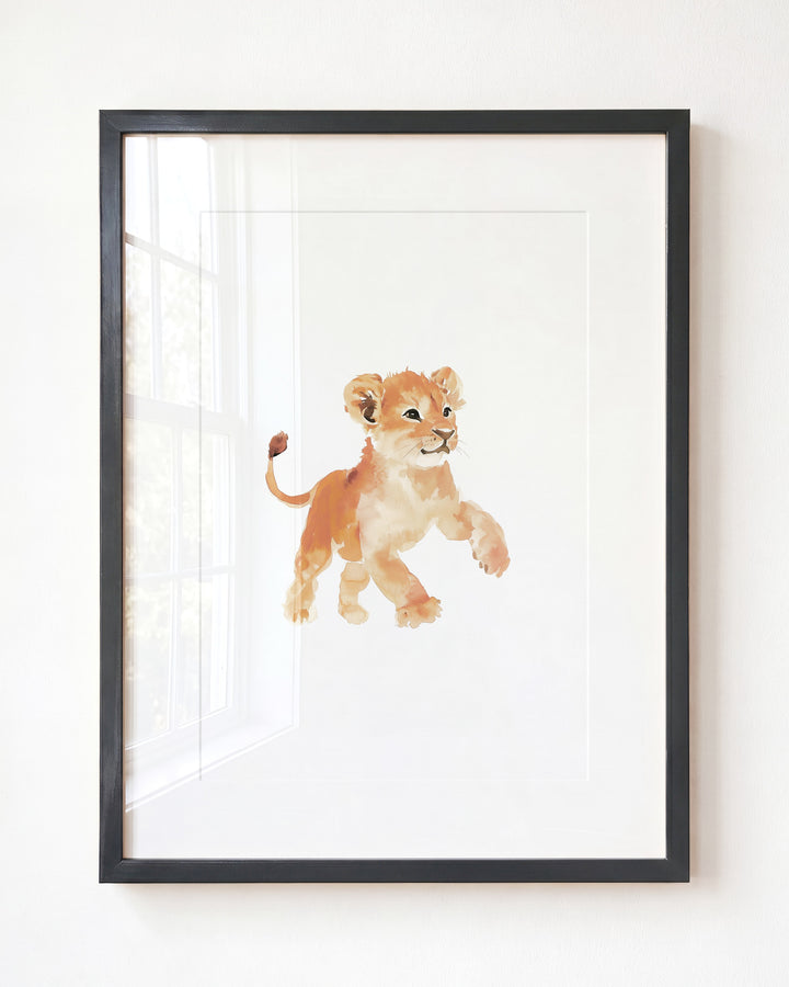 Keepsake Kingdom Watercolor Lion Art