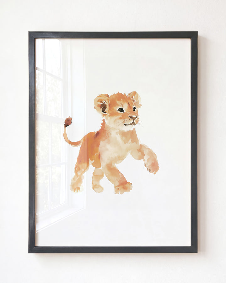 Keepsake Kingdom Watercolor Lion Art