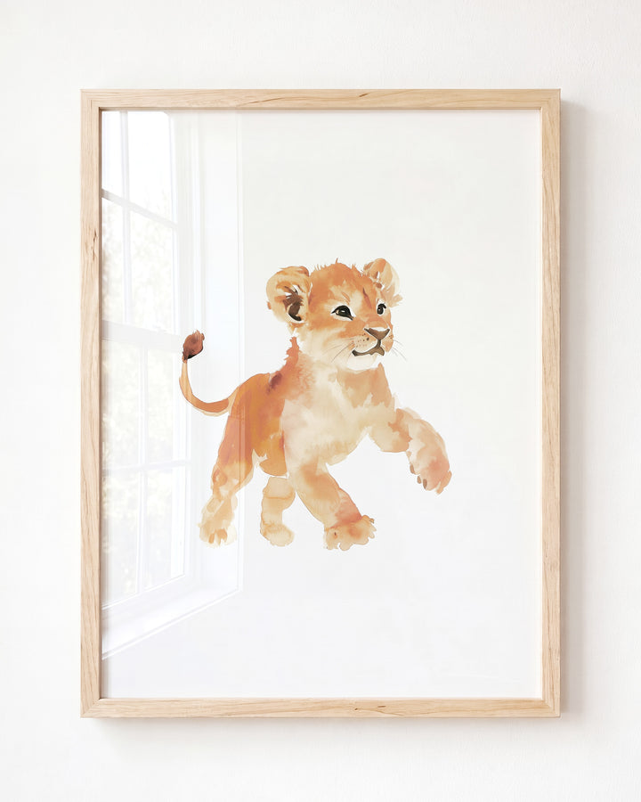 Keepsake Kingdom Watercolor Lion Art