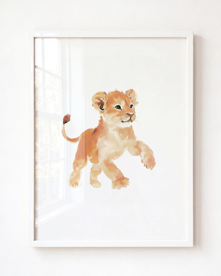 Keepsake Kingdom Watercolor Lion Art