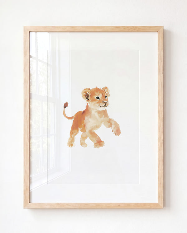 Keepsake Kingdom Watercolor Lion Art