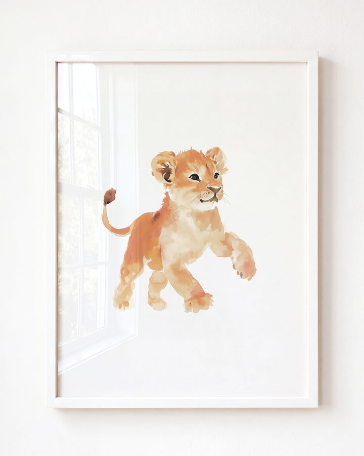 Keepsake Kingdom Watercolor Lion Art