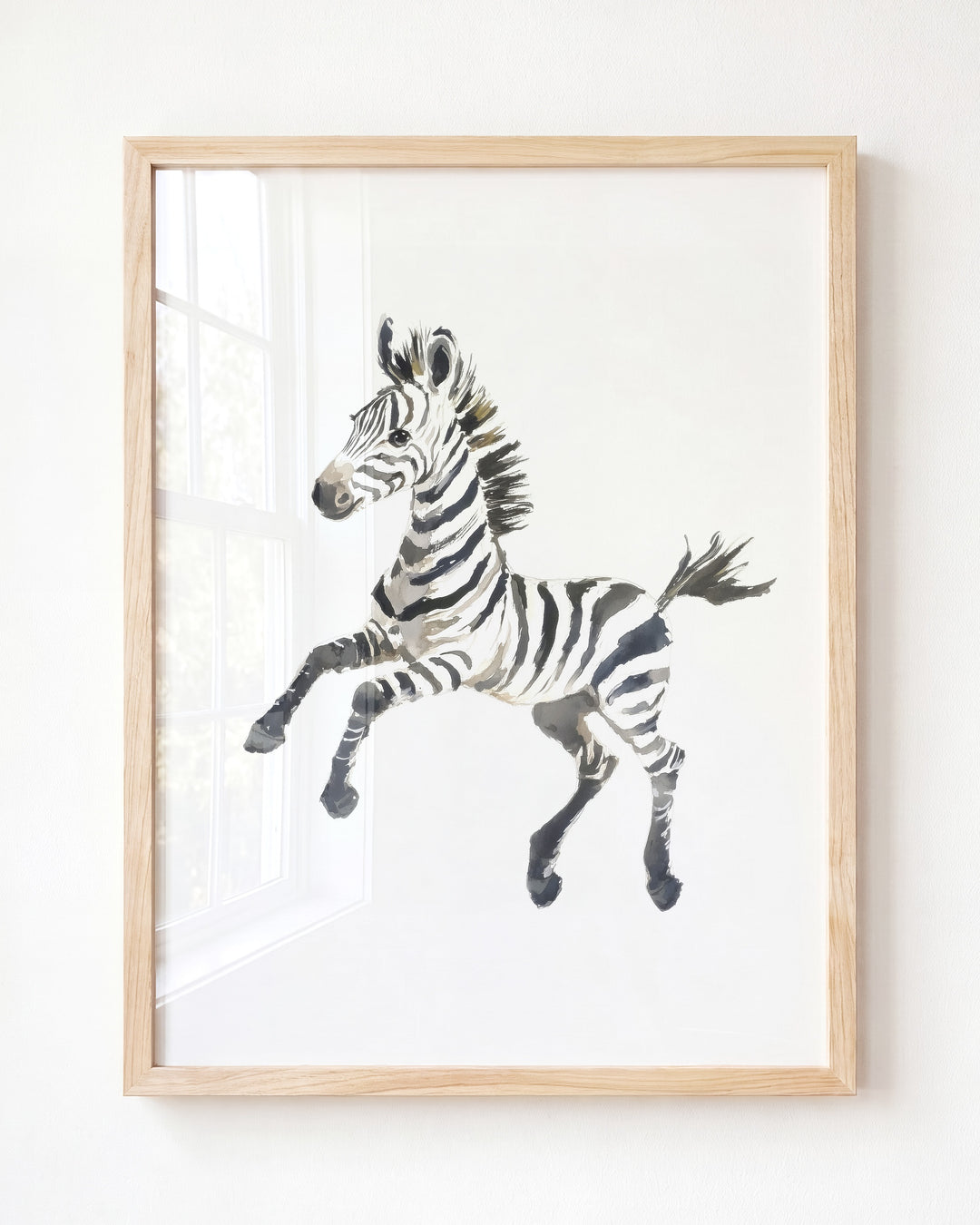 Keepsake Kingdom Watercolor Zebra Art Print