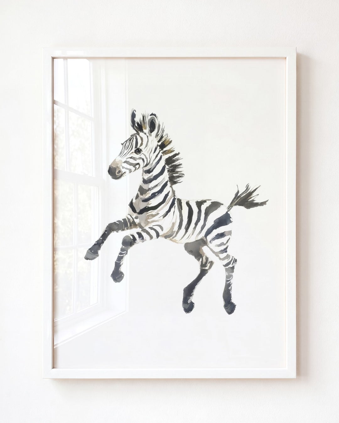 Keepsake Kingdom Watercolor Zebra Art Print