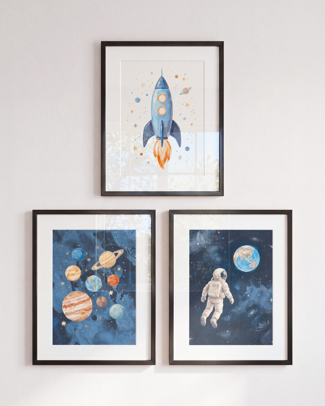 Little Astronaut Nursery Art Set of 3