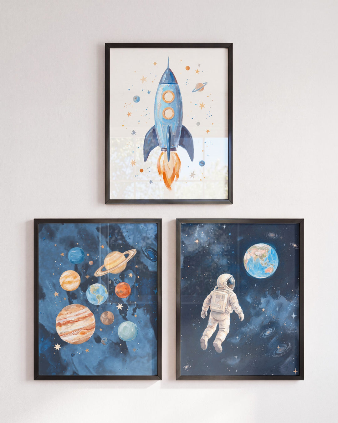 Little Astronaut Nursery Art Set of 3