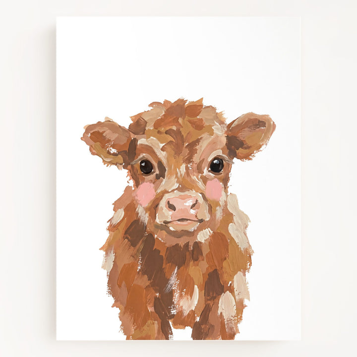 Little Painted Highland Cow
