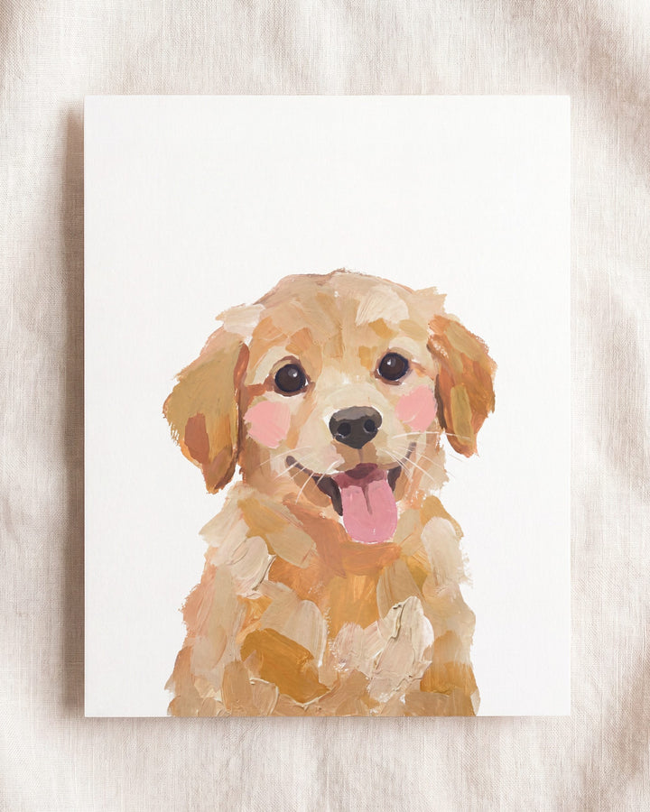 Little Painted Dog-Golden-Retriever