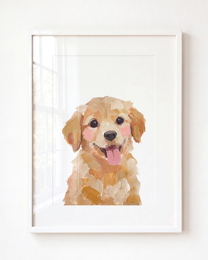 Little Painted Dog-Golden-Retriever