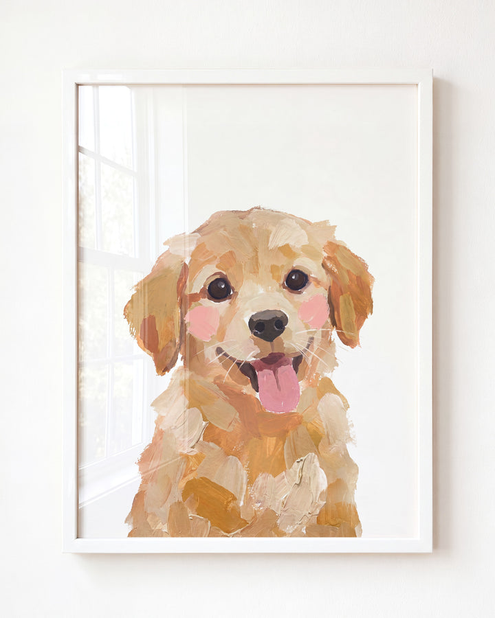 Little Painted Dog-Golden-Retriever