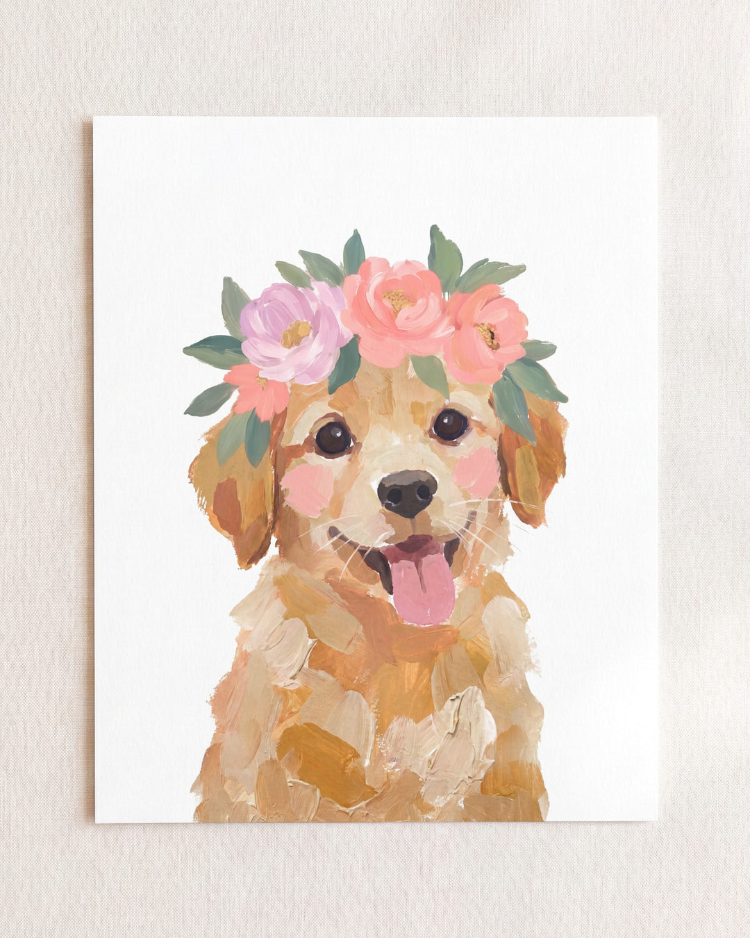 Little Painted Dog-Golden-Retriever