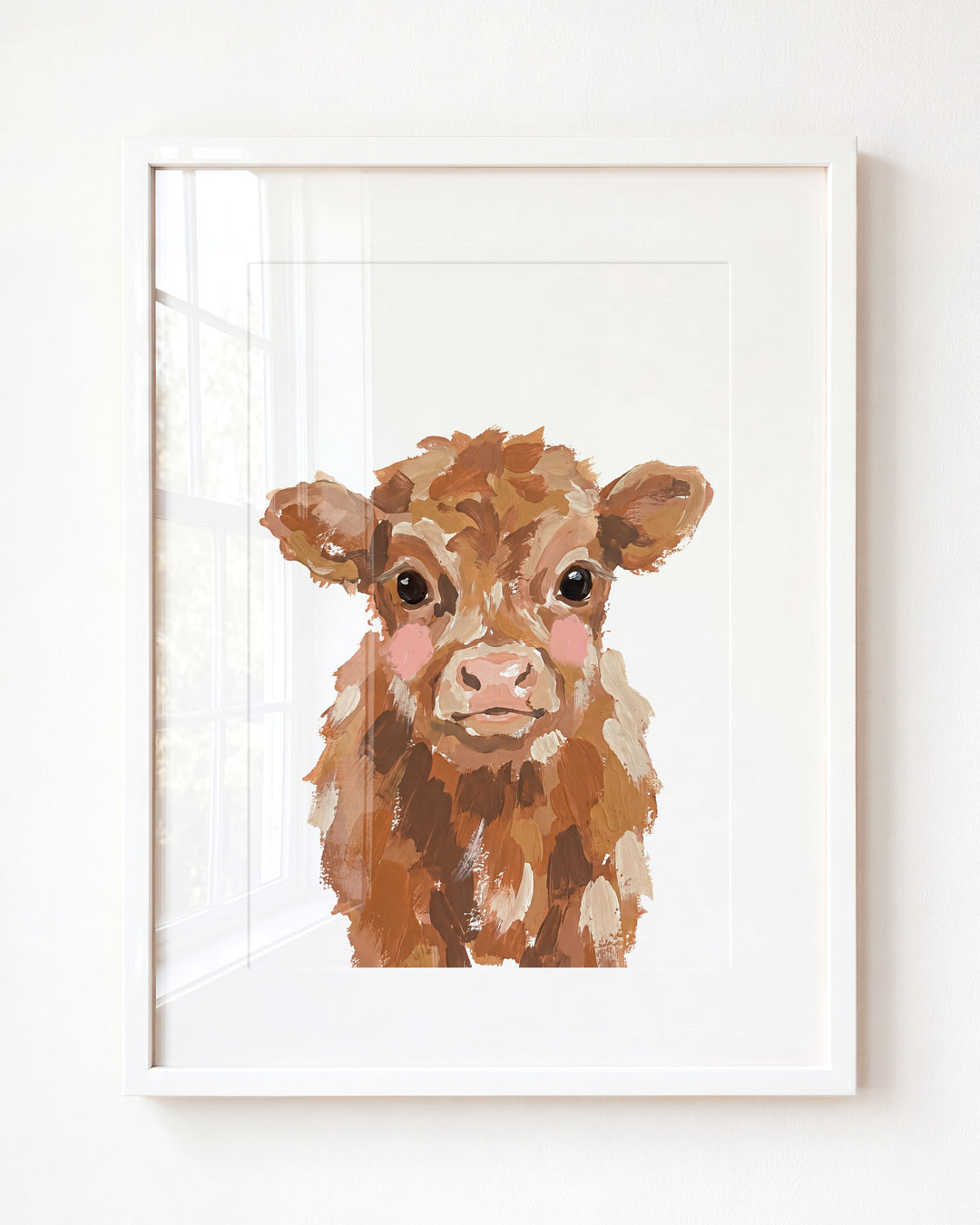 Little Painted Highland Cow