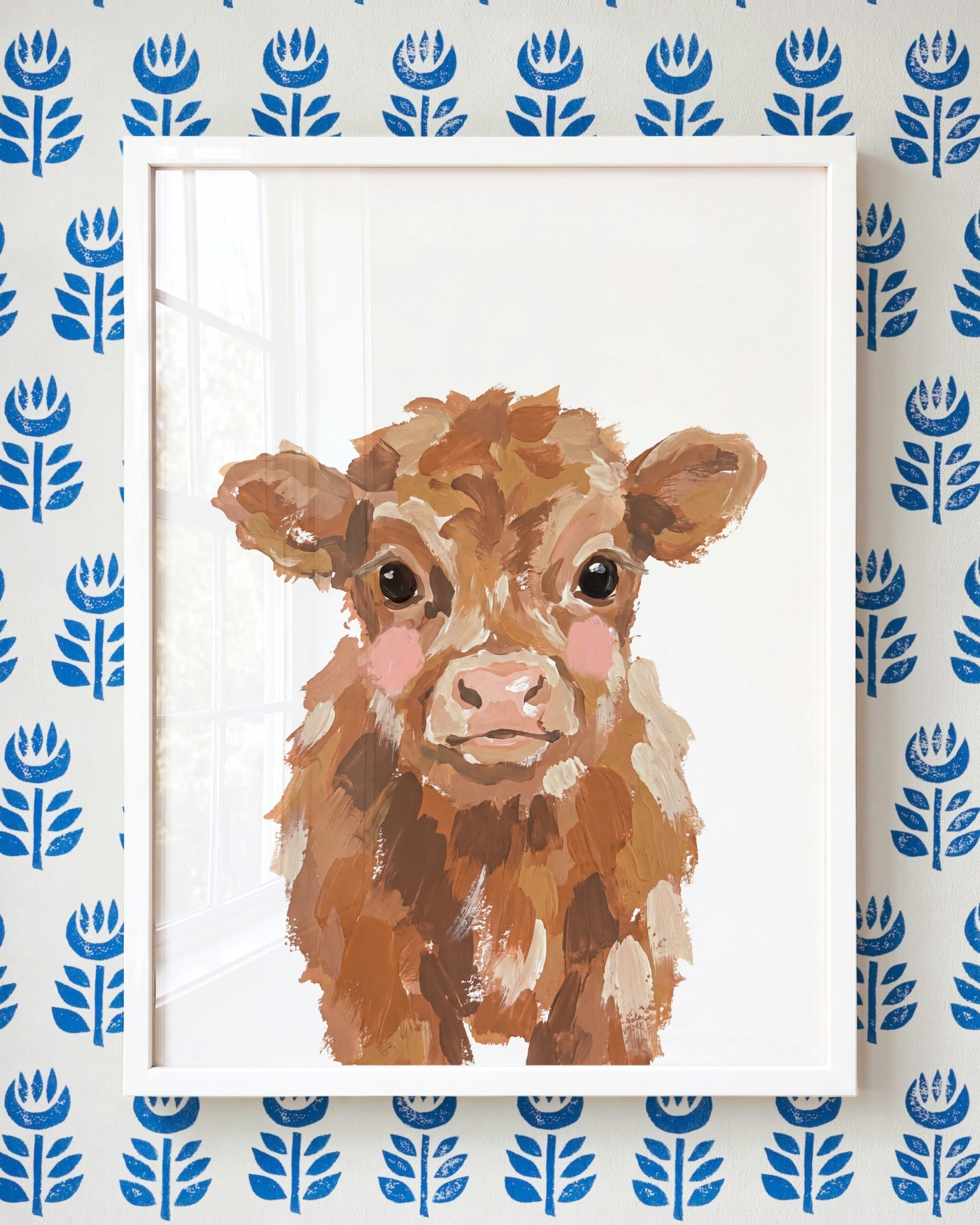 Little Painted Highland Cow