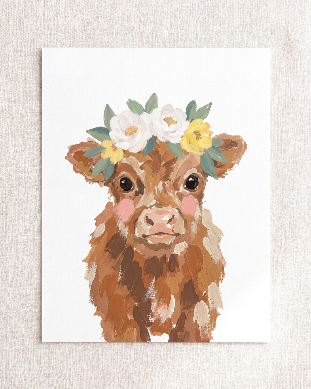 Little Painted Highland Cow