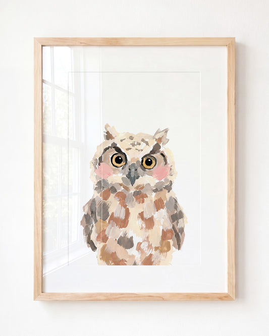 Little Painted Owl – Framed