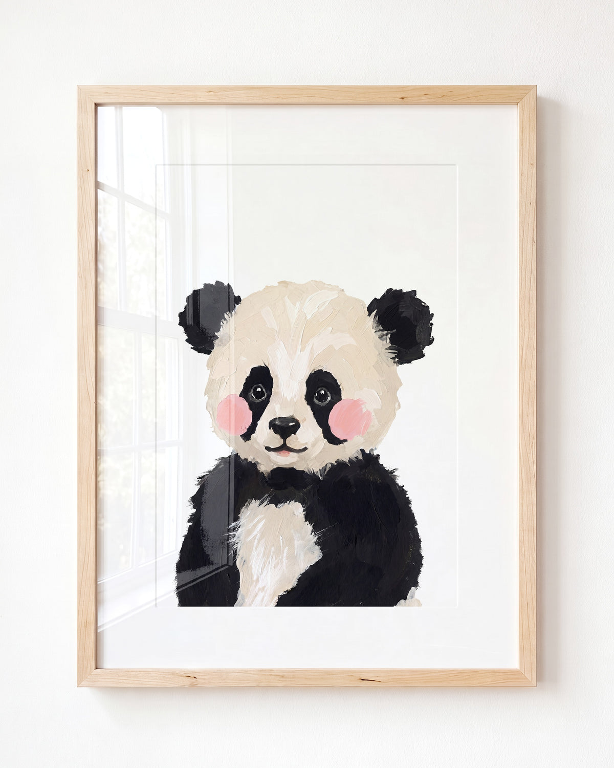 Little Painted Panda - Framed Art