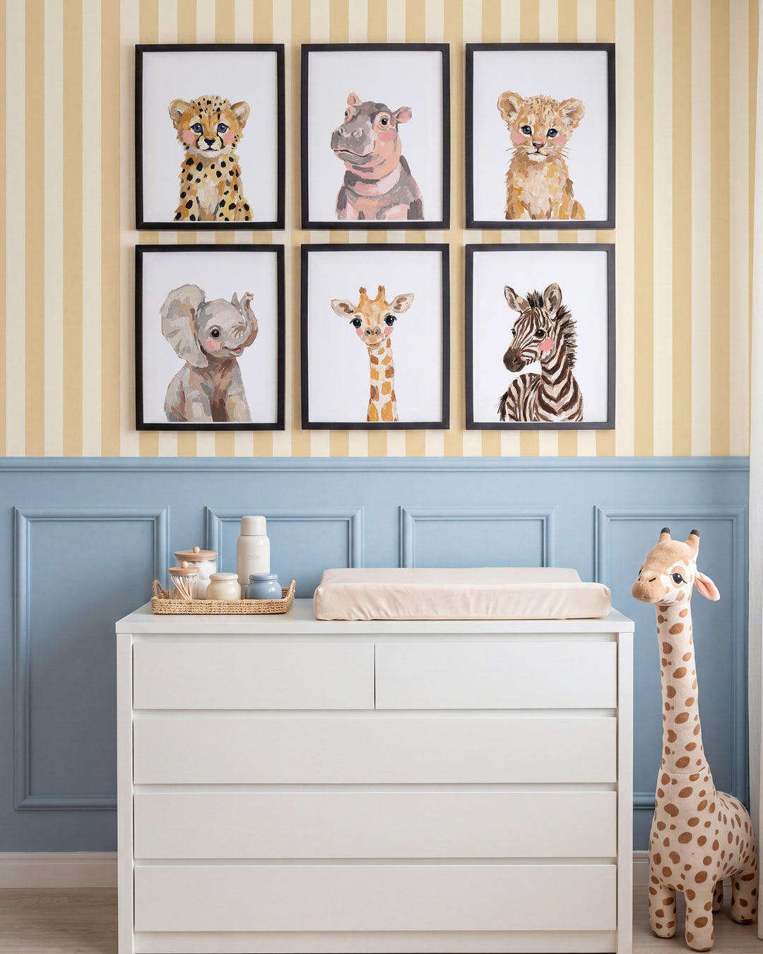 Little Painted Safari Pals Set of 6