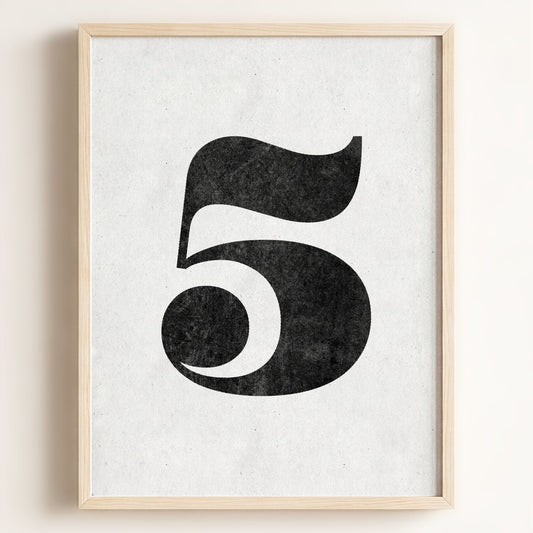 Number Collection — Framed