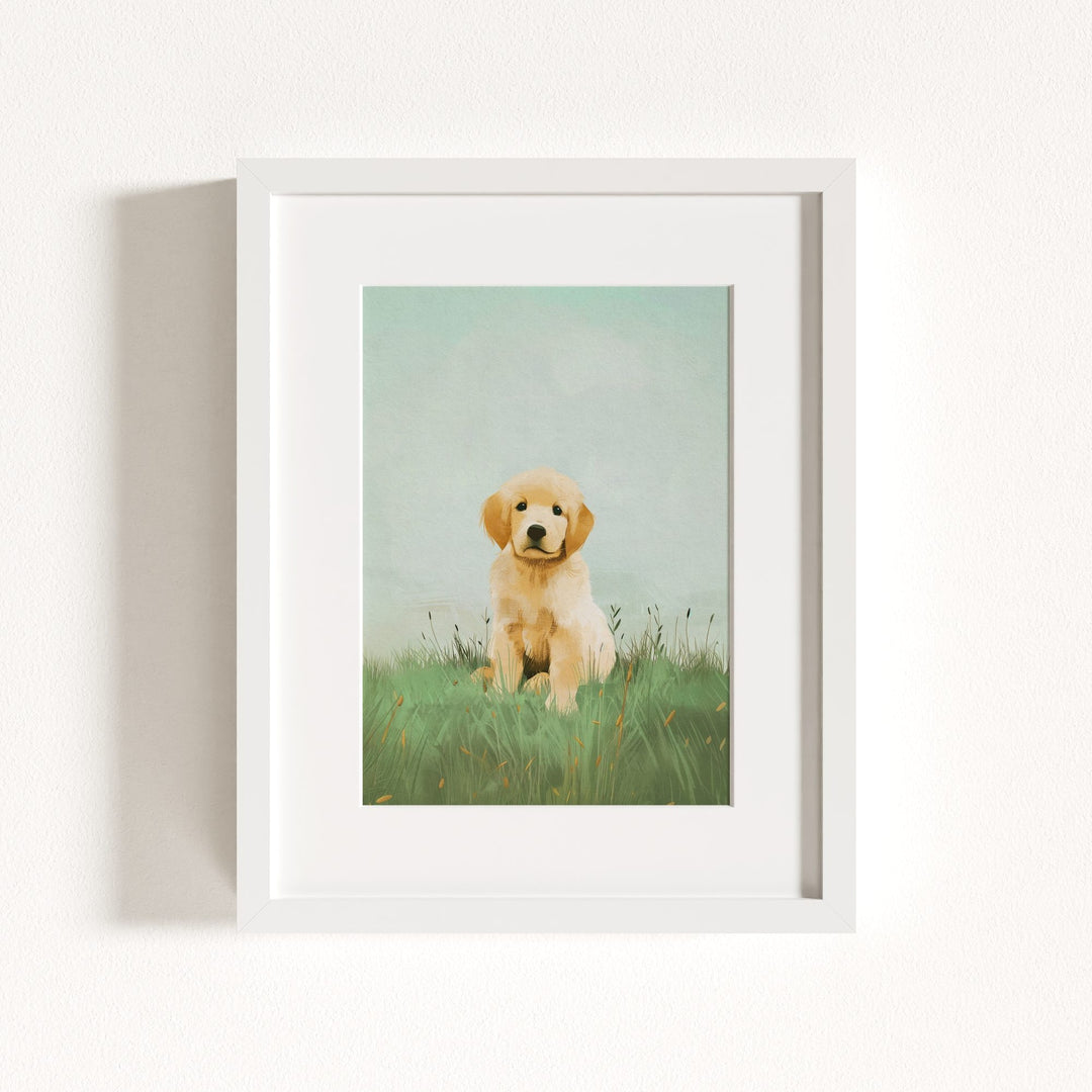 Nursery Art Picture Book Puppies Prints