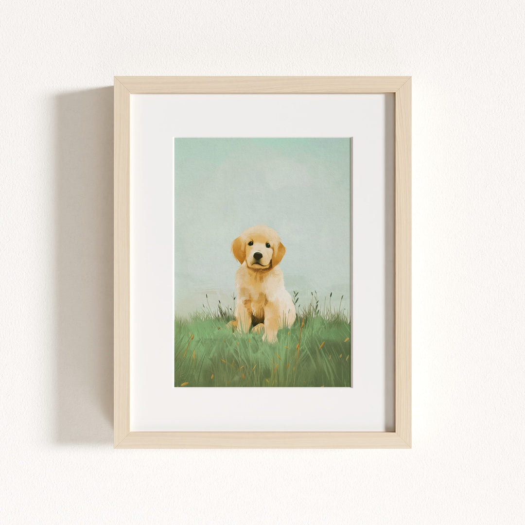 Nursery Art Picture Book Puppies Prints