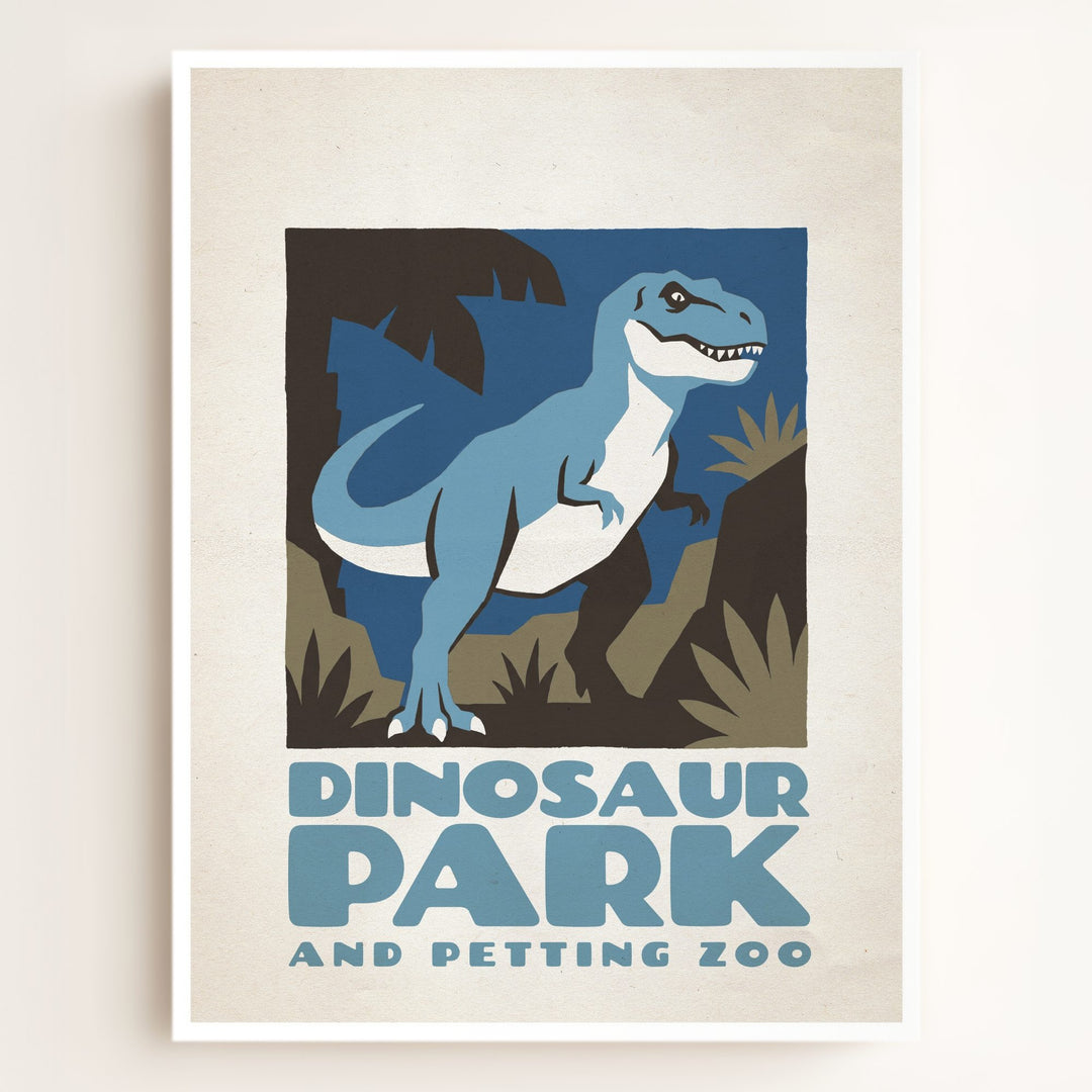 Personalized Vintage Dinosaur Poster