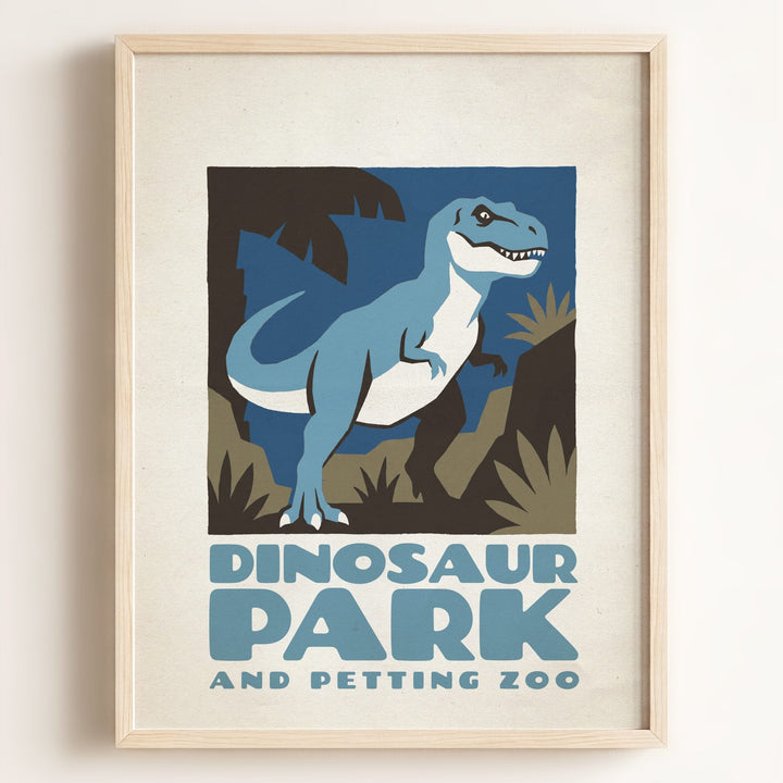 Personalized Vintage Dinosaur Poster