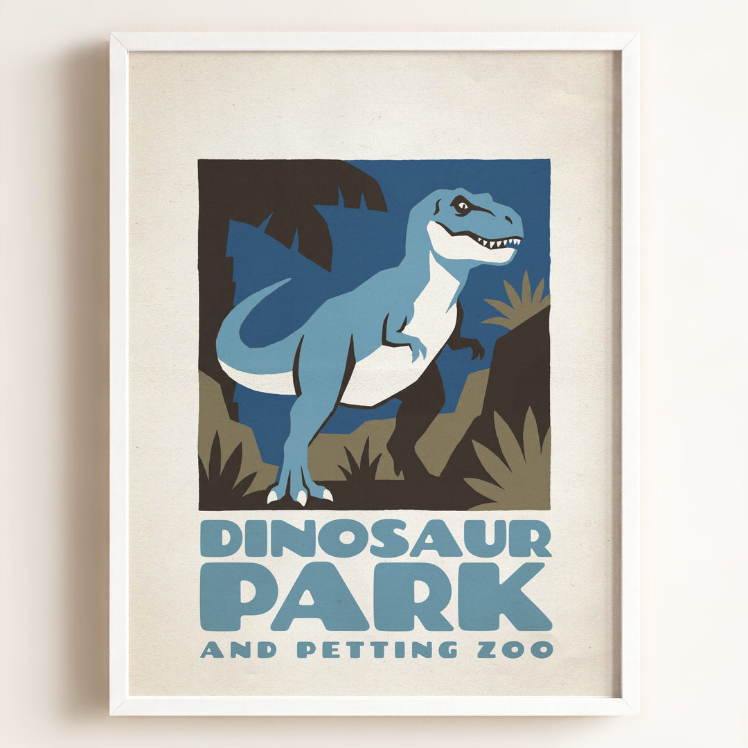 Personalized Vintage Dinosaur Poster