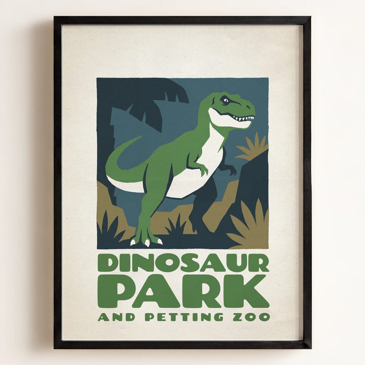 Personalized Vintage Dinosaur Poster