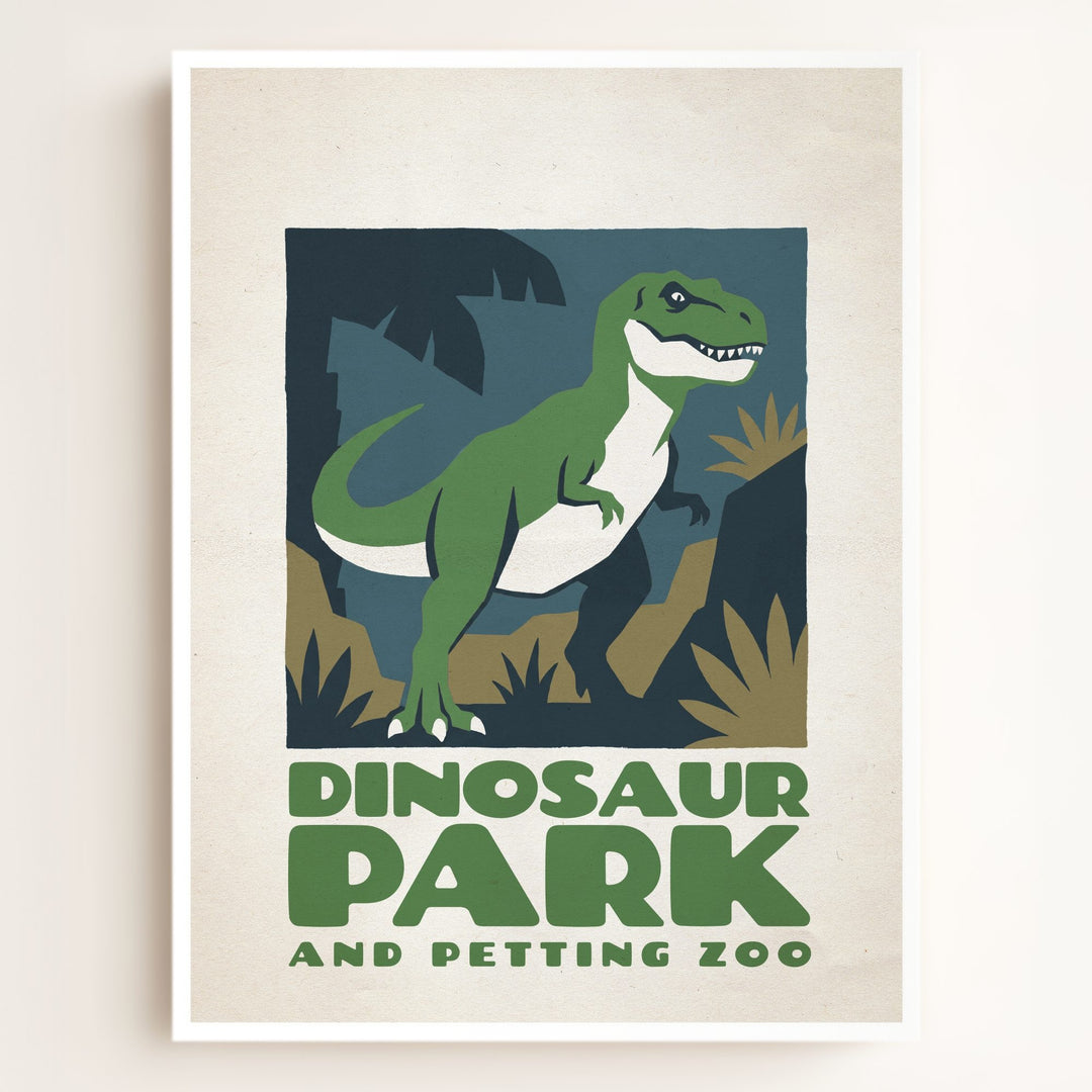 Personalized Vintage Dinosaur Poster