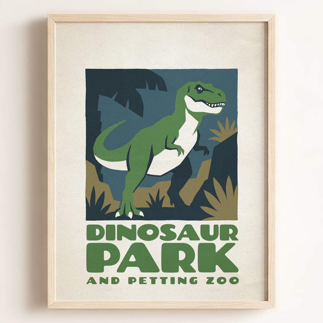 Personalized Vintage Dinosaur Poster