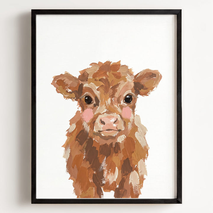Little Painted Highland Cow