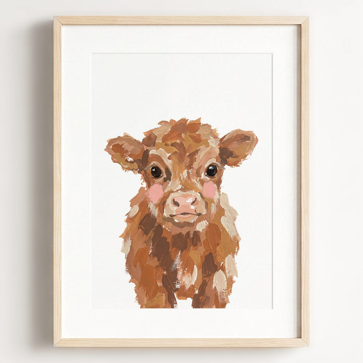 Little Painted Highland Cow