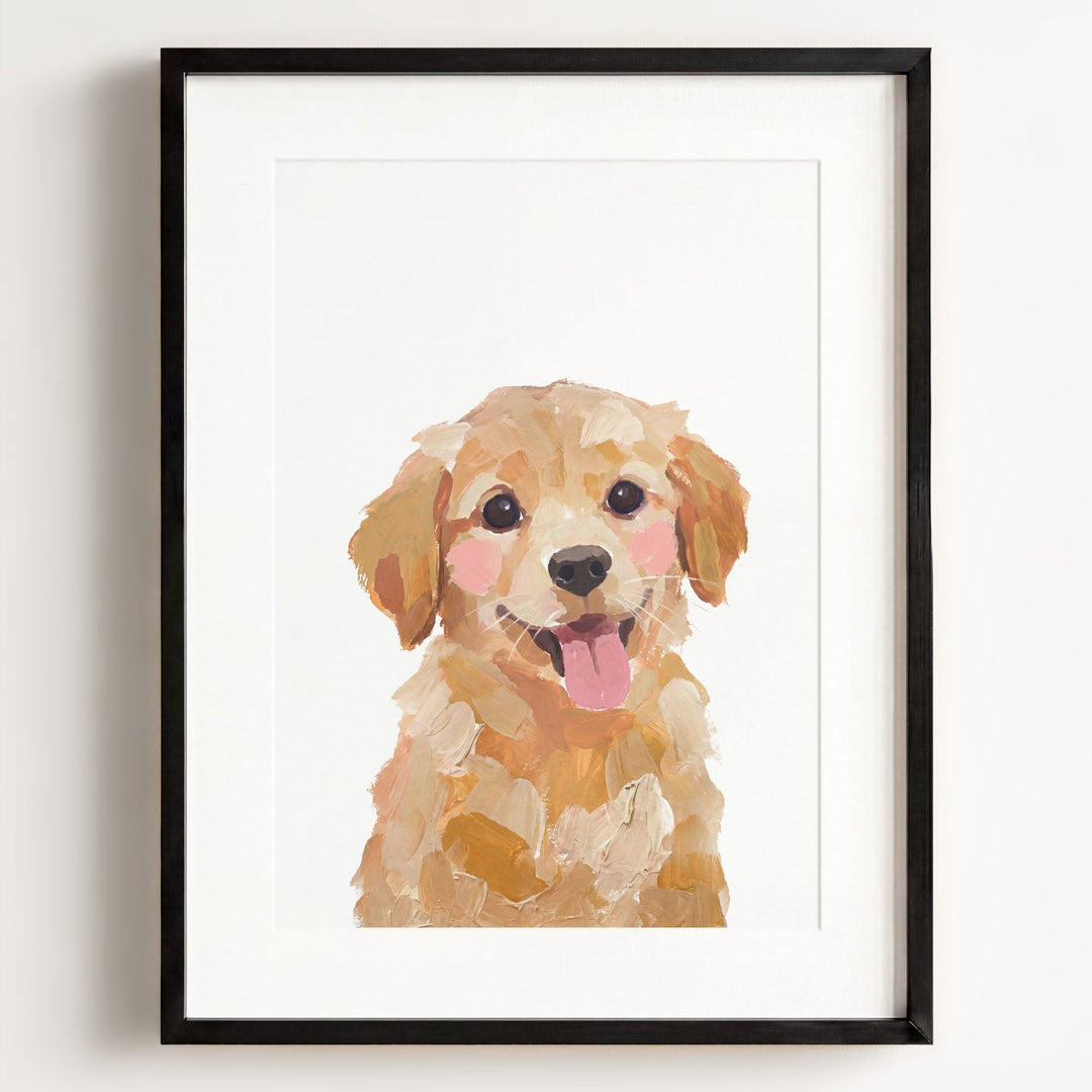 Little Painted Dog-Golden-Retriever
