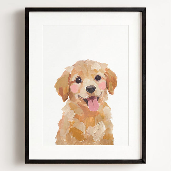 Little Painted Dog-Golden-Retriever