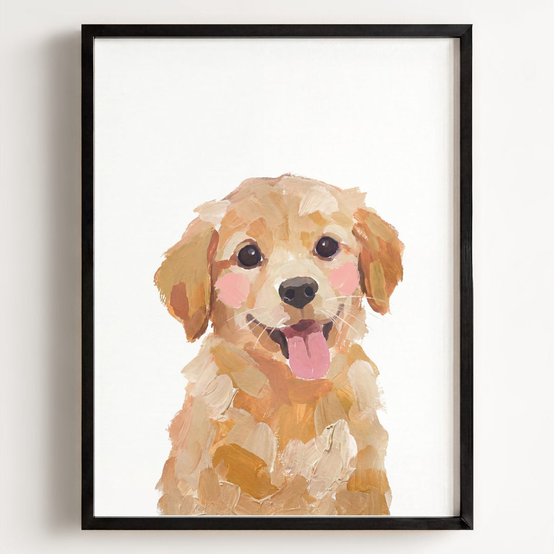 Little Painted Dog-Golden-Retriever