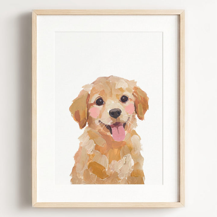 Little Painted Dog-Golden-Retriever