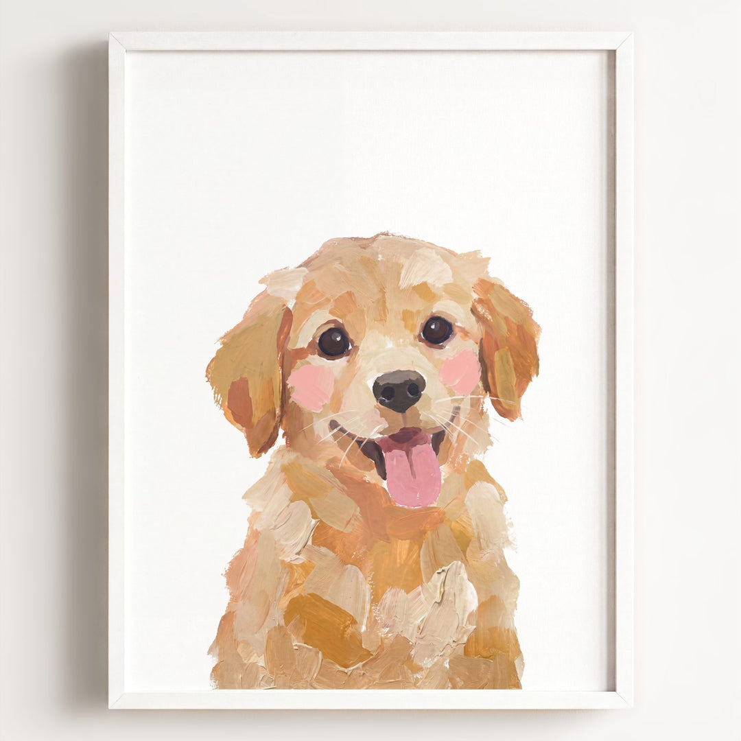 Little Painted Dog-Golden-Retriever