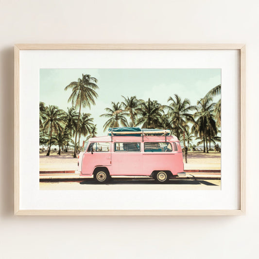 Pink VW Bus Love