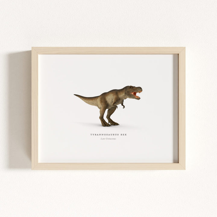 Prehistoric Creatures & Dinosaurs Set of 6 Boy Room Decor Prints