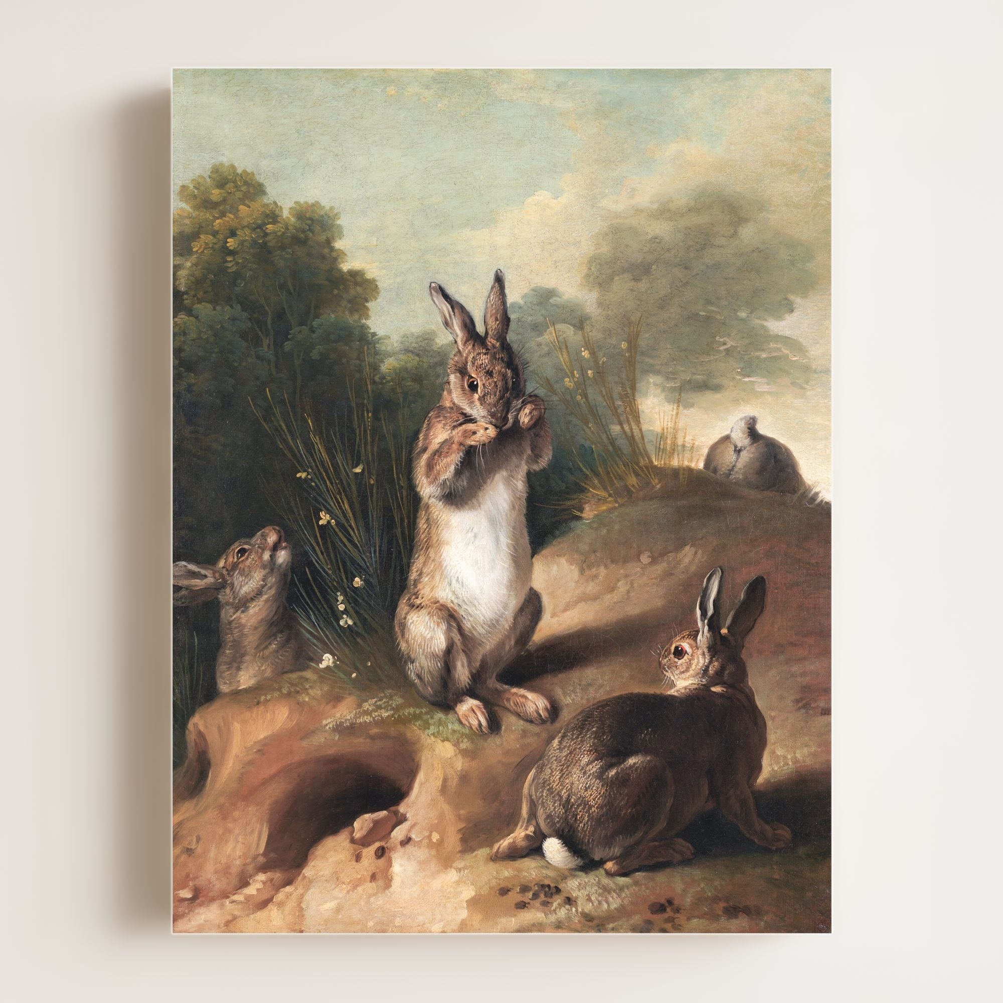 Rabbits - 5x7 · Fine Art Print (Unframed) - The Crown Prints