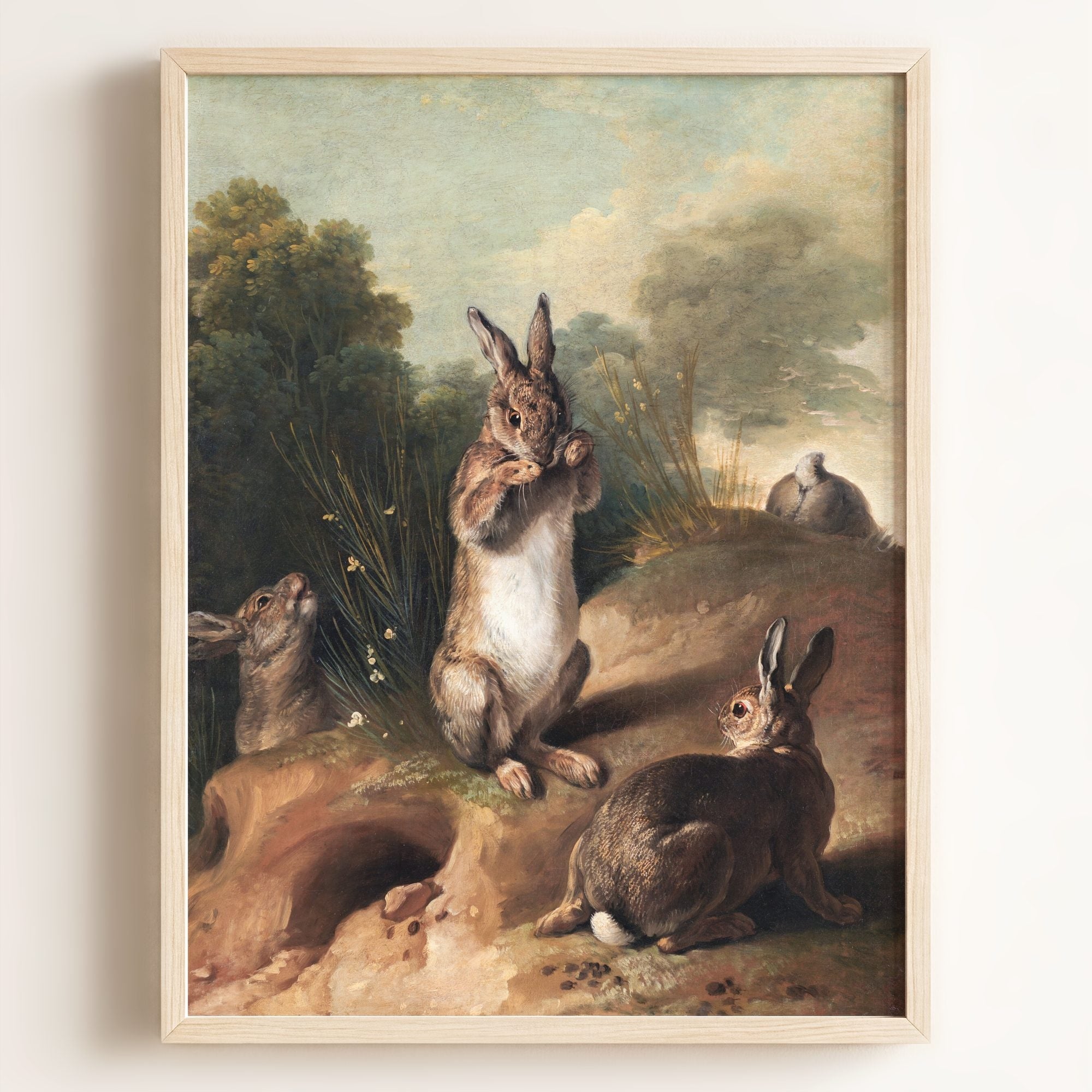 Vintage Rabbits Art Print – Classic Remastered Home Wall Decor – The ...