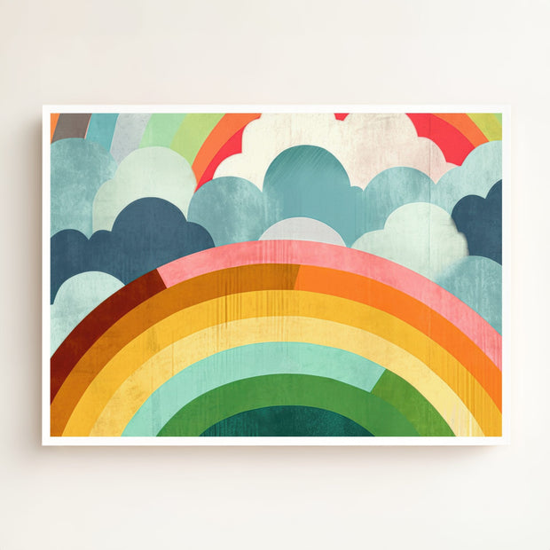 Rainbow Abstract No. 1 Horizontal Art