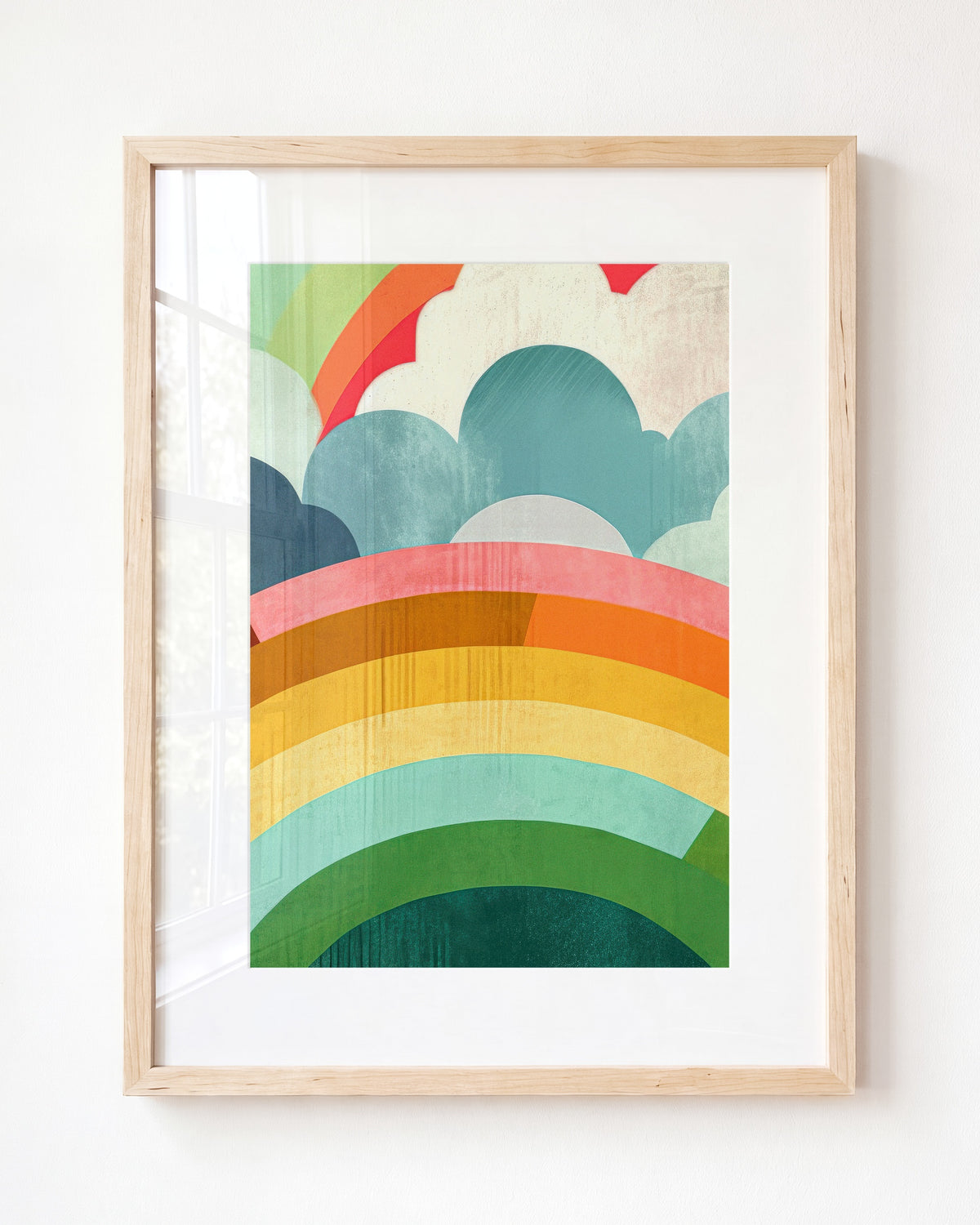 Rainbow Abstract No. 1 Horizontal Art