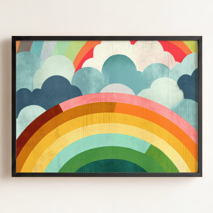 Rainbow Abstract No. 1 Horizontal Art