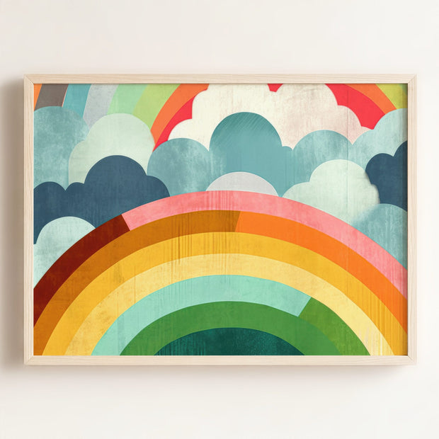 Rainbow Abstract No. 1 Horizontal Art