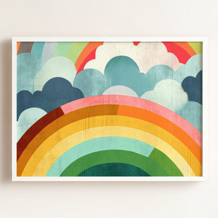 Rainbow Abstract No. 1 Horizontal Art