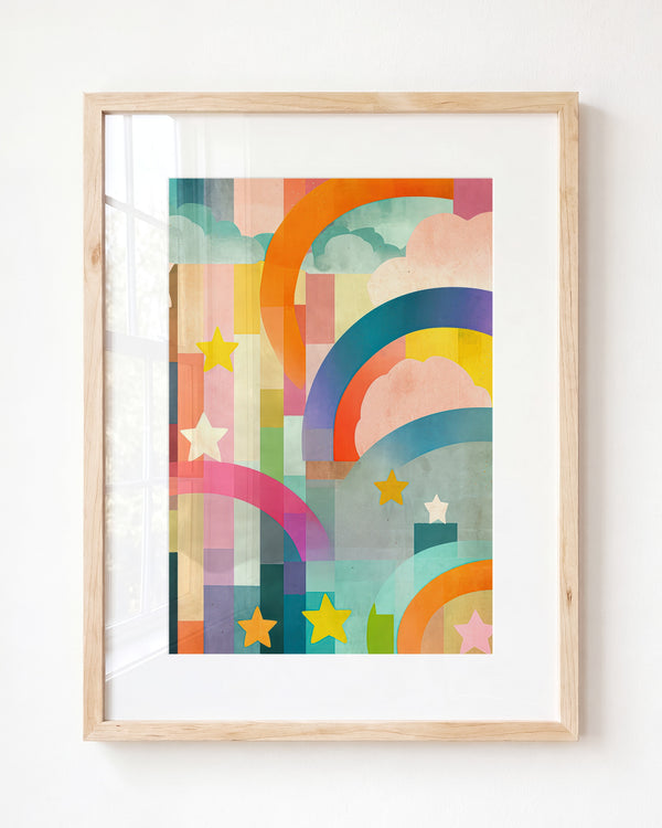 Rainbow Abstract No. 2 - Framed Art