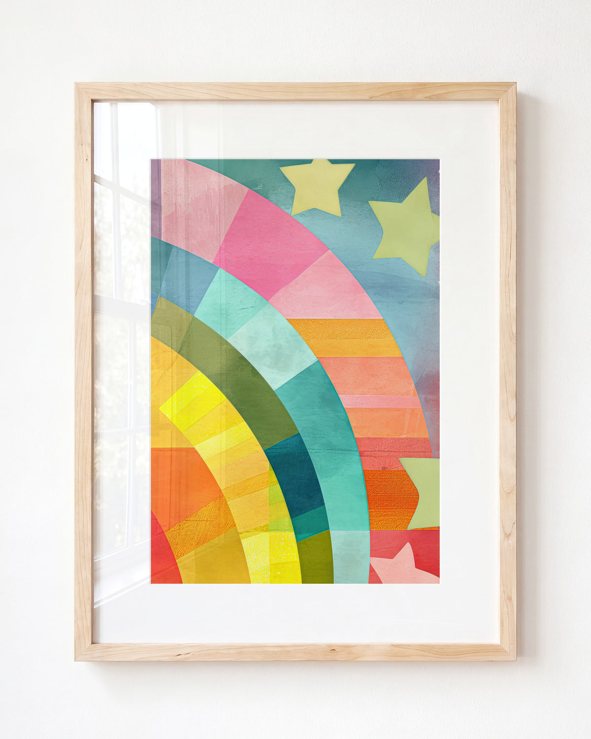 Rainbow Abstract No. 3 Horizontal Art